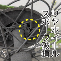 27インチ自転車ジャンク品の画像