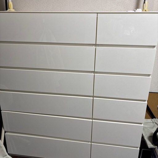 真っ白な整理収納タンス