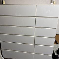 真っ白な整理収納タンス