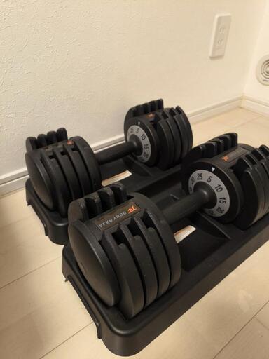 可変式ダンベル50キロとプッシュアップバー (なおや) 朝霧の