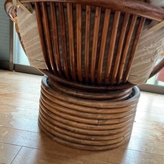 籐家具　回転椅子　の画像