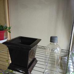 正方形陶器の植木鉢〈ブラウン〉新品、未使用、在庫多数の画像