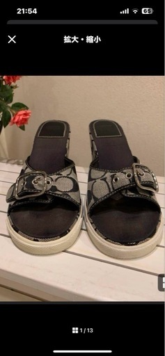 コーチ　coach ウェッジソール　サンダル　ミュール　シグネチャー　25cm