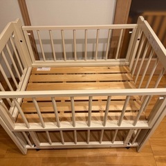 （受渡予定者決定）ベビーベッド（ミニ）＋お布団の画像