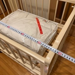 （受渡予定者決定）ベビーベッド（ミニ）＋お布団の画像