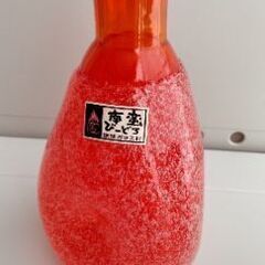 びいどろのとっくり（徳利）カラー：オレンジ　食器