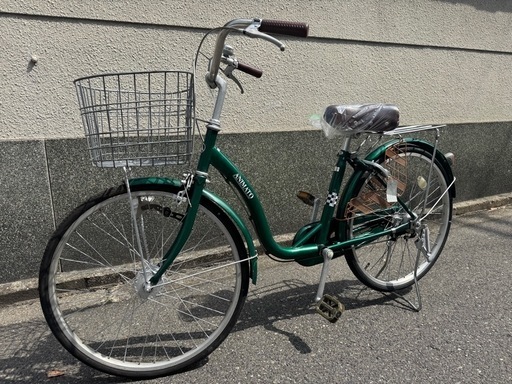 266番　全車両格安販売‼️ 24インチ オートライト　シティサイクル　ママチャリ