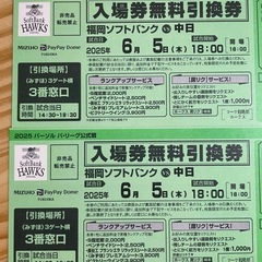 野球チケットソフトバンクVS中日