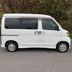 ダイハツ　アトレーワゴン　カスタムターボRS 　４WD　H22年式　12万キロ　ナビ　イージーグローザー　ETC　純正アルミの画像