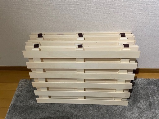 値下げ交渉あり】すのこダブルベッド(ソルバ4)ニトリ (Yum 値下げ交渉あり】すのこダブルベッド(ソルバ4)ニトリ (Yum