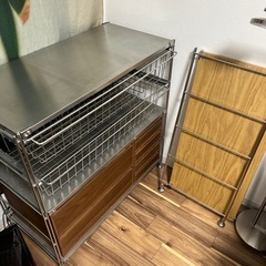 無印良品　ステンレスユニットシェルフ