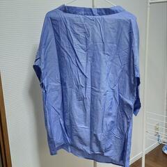 【値札付き・新品・未使用】LEPSIMの青×白のストライプのカットソーの画像