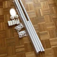 ★Umimile強力 420cm つっぱり棒 伸縮棒 物干し竿　直径32mmの画像