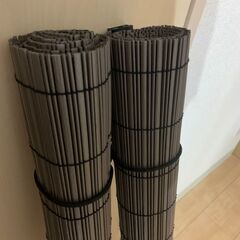 カラーすだれ２個（巻き上げ紐付き）ブラウンの画像