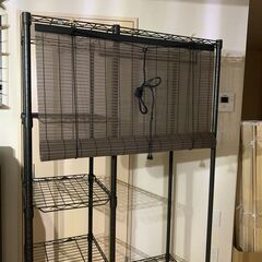 カラーすだれ２個（巻き上げ紐付き）ブラウンの画像
