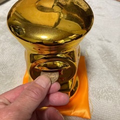 金の貯金箱　郵政 値下げしました。の画像