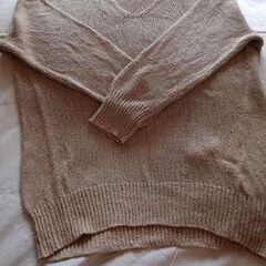 良品　オンワード23区　綿麻セーター　サイズ38　の画像