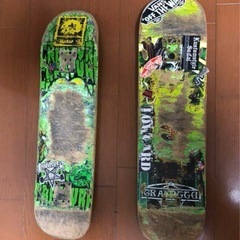 クリーチャースケートボードデッキのみ　 中古２枚