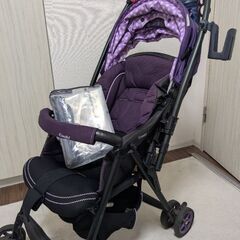 【中古】COMBI　ベビーカー　レインカバー付　