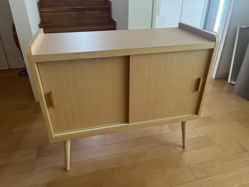 【金額調整】サイドボード　テレビ台　美品　引き戸　北欧