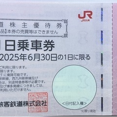 JR九州株主優待券（一日乗車券）