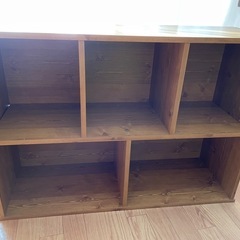 中古品 ライトブラウン 本棚