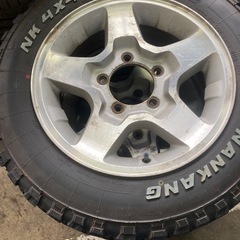 ジムニー純正アルミ　175/80R16　ナンカンFT9 MTタイ...