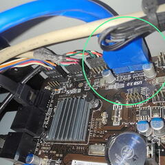 USB 3.0  2ポート増設ケーブル PCIブラケット付き 未使用品の画像