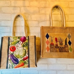 パン屋さんパンを買いに行く時のエコバッグ作り🍞