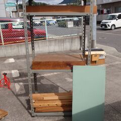 差し上げます　スチール棚　引取りの早い方希望