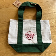 TRADER JOE'S ミニキャンバストートバッグ　人気色の緑