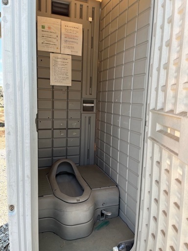 【中古 仮設トイレ】和式タイプ