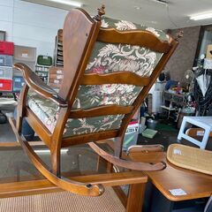 ロッキングチェア　No.2653　カリモク　椅子　定価約10万！　【リサイクルショップどりーむ荒田店】の画像