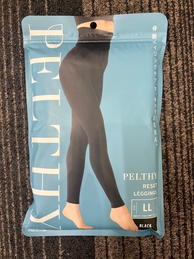 PELTY着圧レギンスLLブラック5足セット