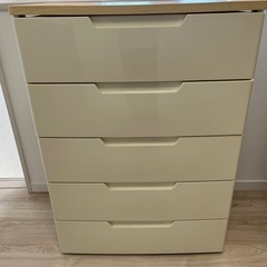 ウッドトップチェスト5段