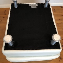 ★★★ オットマン　アイボリー　レザー スクエア　★★★　　の画像