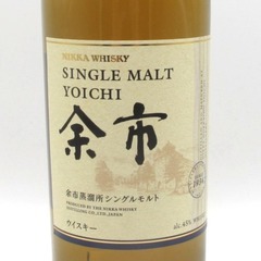 Nikka Whisky (ニッカウヰスキー) ウイスキー 余市 シングルモルト ジャパニーズウイスキー 箱なし 700ml 45% 未開栓 店頭引取りのみ エルパプラス店 【セレブール福井エルパプラス店】の画像
