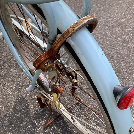 引取可 美濃加茂 Albeit シティサイクル シルバー 前バスケット