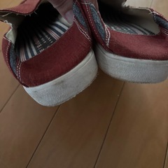 スリッポン スニーカー 靴 シューズ レッド エドウィン の画像