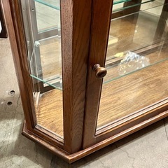 【武蔵小山店】 ガラスショーケース ショーケース ディスプレイケース コレクションケース　ガラス 六角形 ヘキサゴン 検）クラシック 英国調 三越家具 ブルージュの画像
