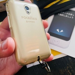 美品！POCKETALK S ゴールド グローバル通信モデル PTSGGの画像