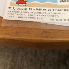 ハワイアンズチケット４枚