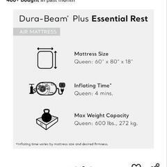 intex dura-beam plus essential rest エアマットレス　クイーンサイズの画像