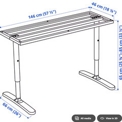 IKEA Bekant 脚のみの画像