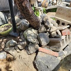 敷石 庭石 玉石 川石 もらってください