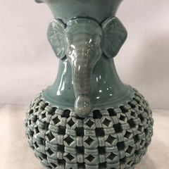 [八3972]【美品】元谷　壺　花瓶　透かしの画像