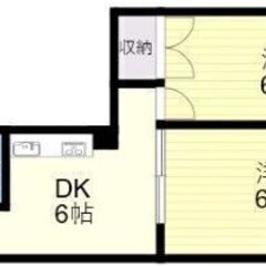 EO✨敷金ゼロ、礼金ゼロ、仲介手数料ゼロ💞2駅利用可能🚃南向きで...