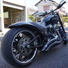 車検令和９年３月 ハーレー FXBRS ブレイクアウト 2022y バンス＆ハインズマフラー NOY’Sショートフェンダー チンスポ サイドナンバーの画像