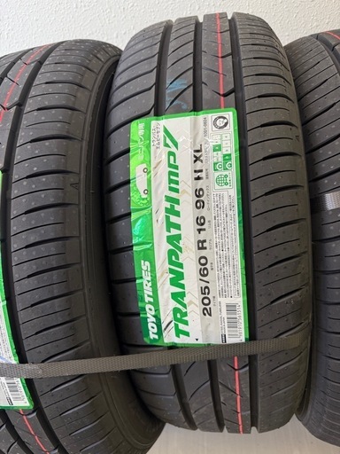新品夏タイヤ 4本セット　TOYO TIRES TRANPATH mp7 トーヨータイヤ トランパス エムピーセブン 205/60R 16 96H 2025年製 長野県松本発