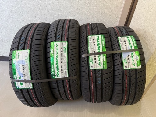 新品夏タイヤ 4本セット　TOYO TIRES TRANPATH mp7 トーヨータイヤ トランパス エムピーセブン 205/60R 16 96H 2025年製 長野県松本発